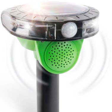 Répulsif Solaire pour Oiseaux – Son et Flash LED | Protection Efficace